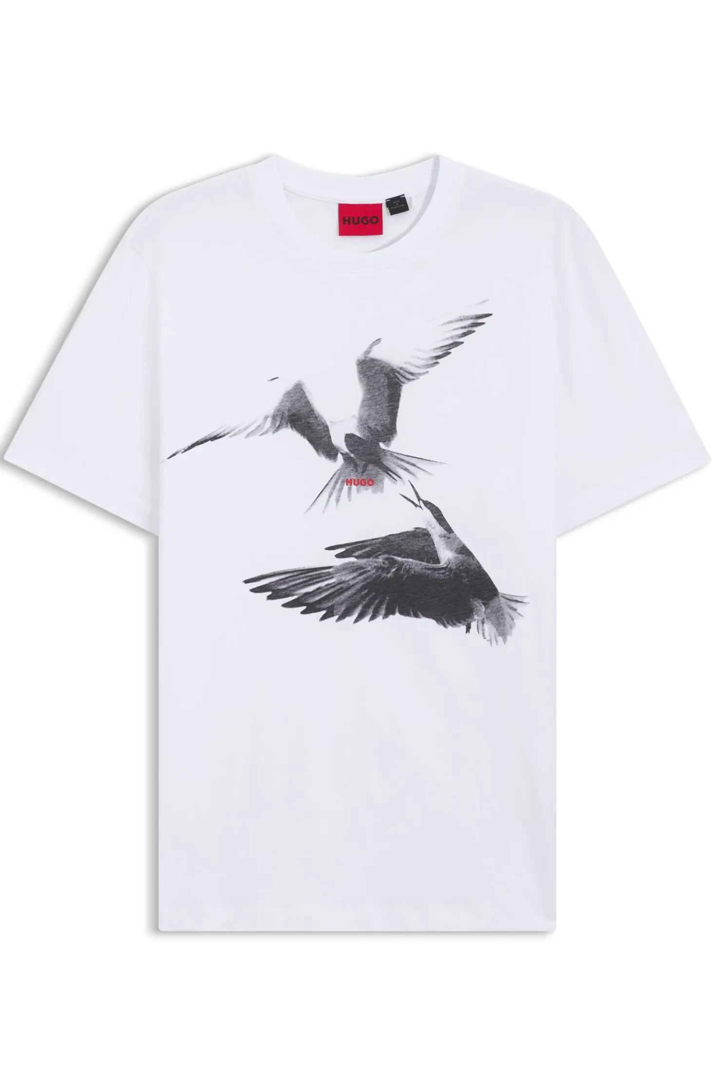 Cotton-jersey T-shirt with animal artwork