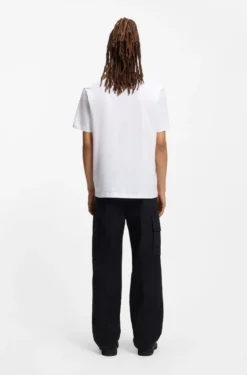 Cotton-jersey T-shirt with cobra print