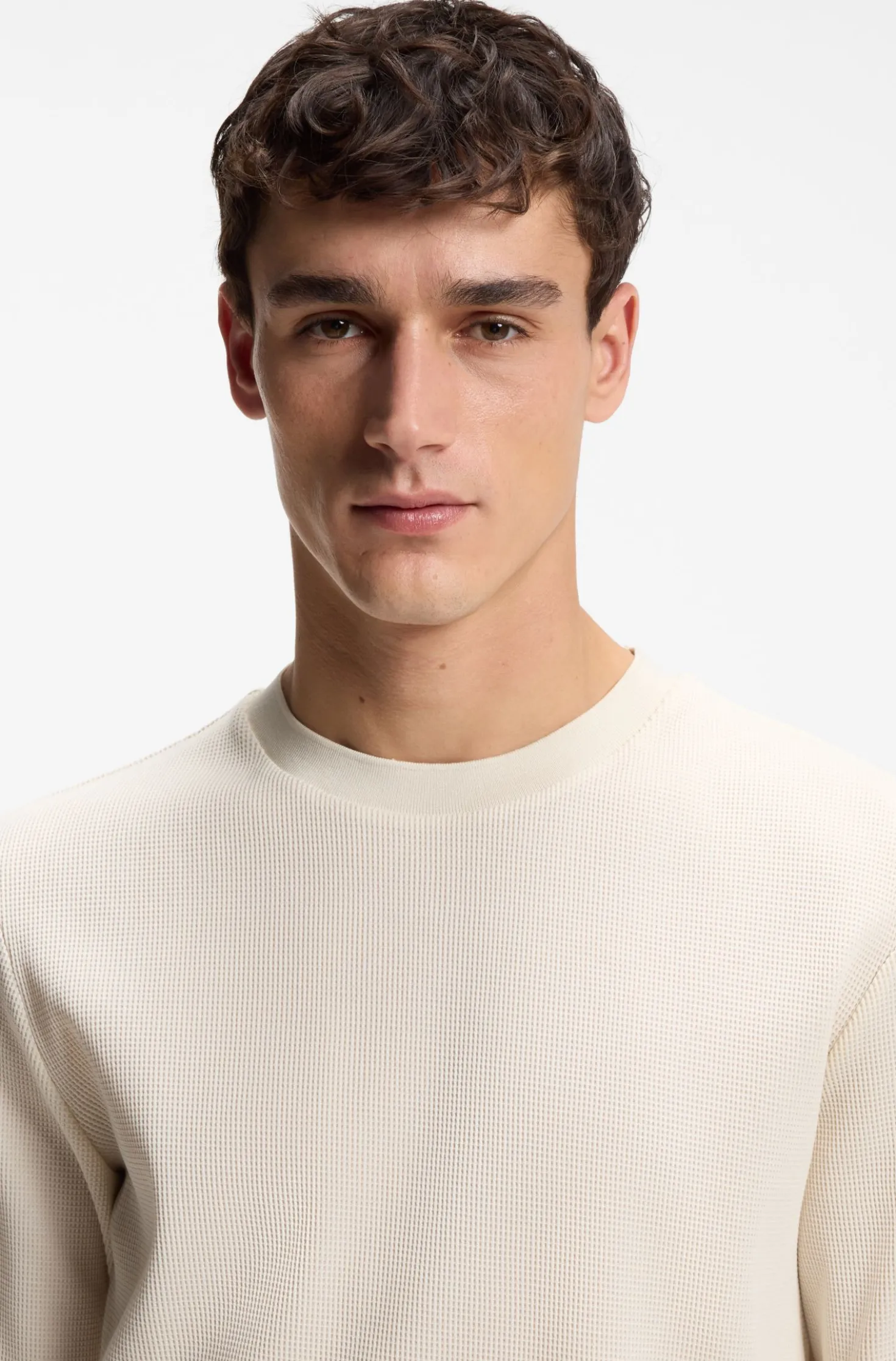 Cotton-jersey T-shirt with crew neck