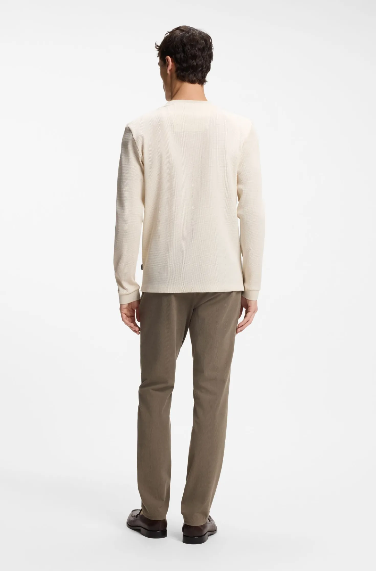 Cotton-jersey T-shirt with crew neck