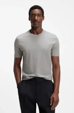 Cotton-jersey T-shirt with logo detail