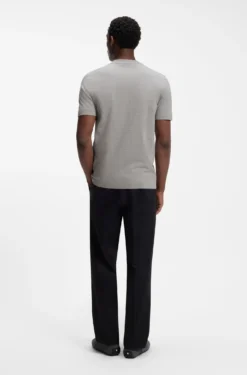 Cotton-jersey T-shirt with logo detail