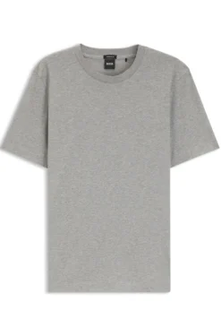 Cotton-jersey T-shirt with logo detail