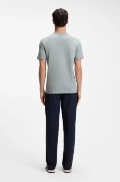 Cotton-jersey T-shirt with logo patch