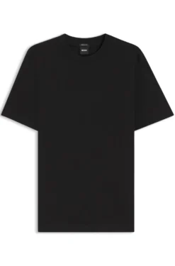 Cotton-jersey T-shirt with logo detail