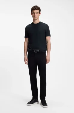 Cotton-jersey T-shirt with logo detail