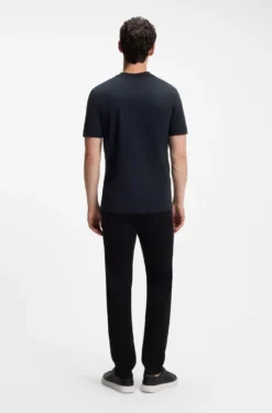 Cotton-jersey T-shirt with logo detail