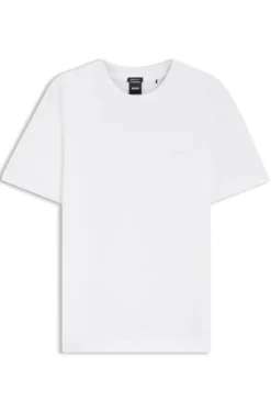 Cotton-jersey T-shirt with logo detail