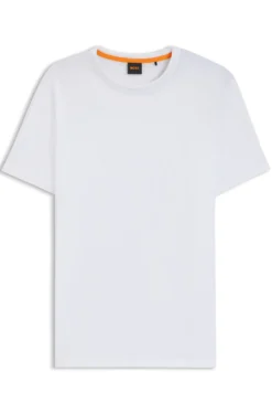 Cotton-jersey T-shirt with logo detail