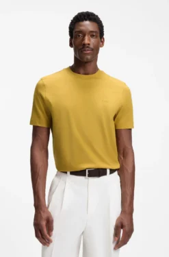 Cotton-jersey T-shirt with logo detail