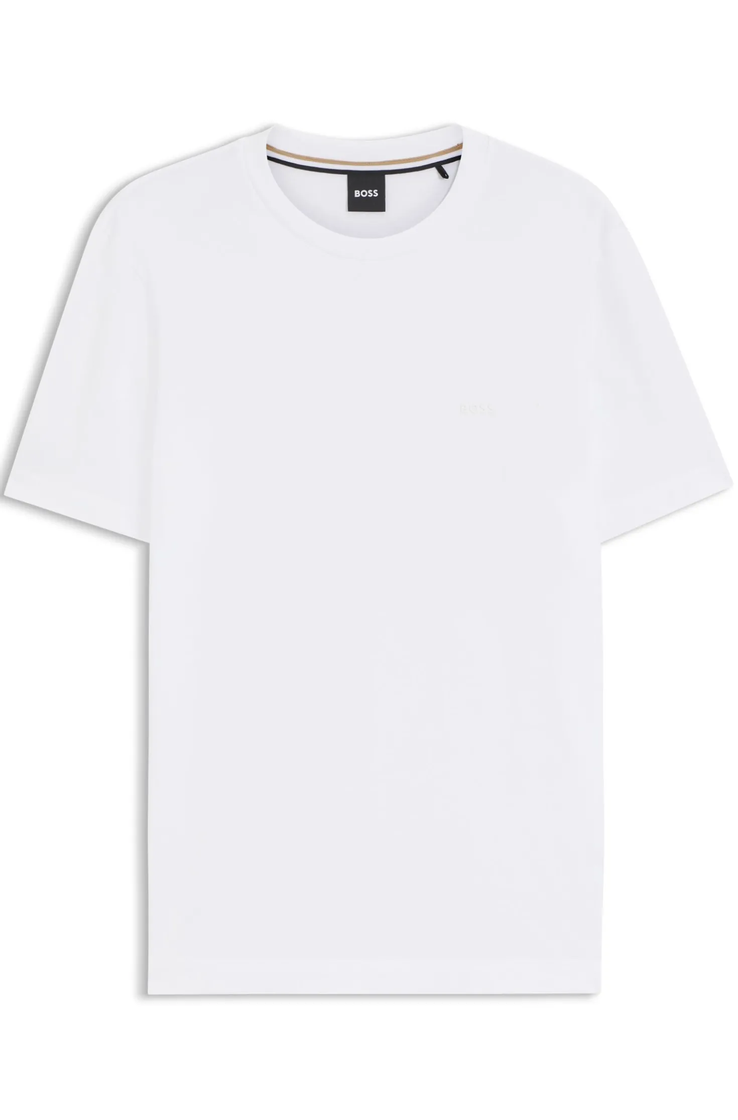 Cotton-jersey T-shirt with logo detail
