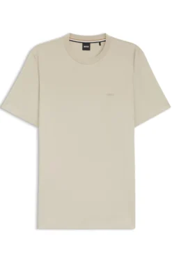Cotton-jersey T-shirt with logo detail