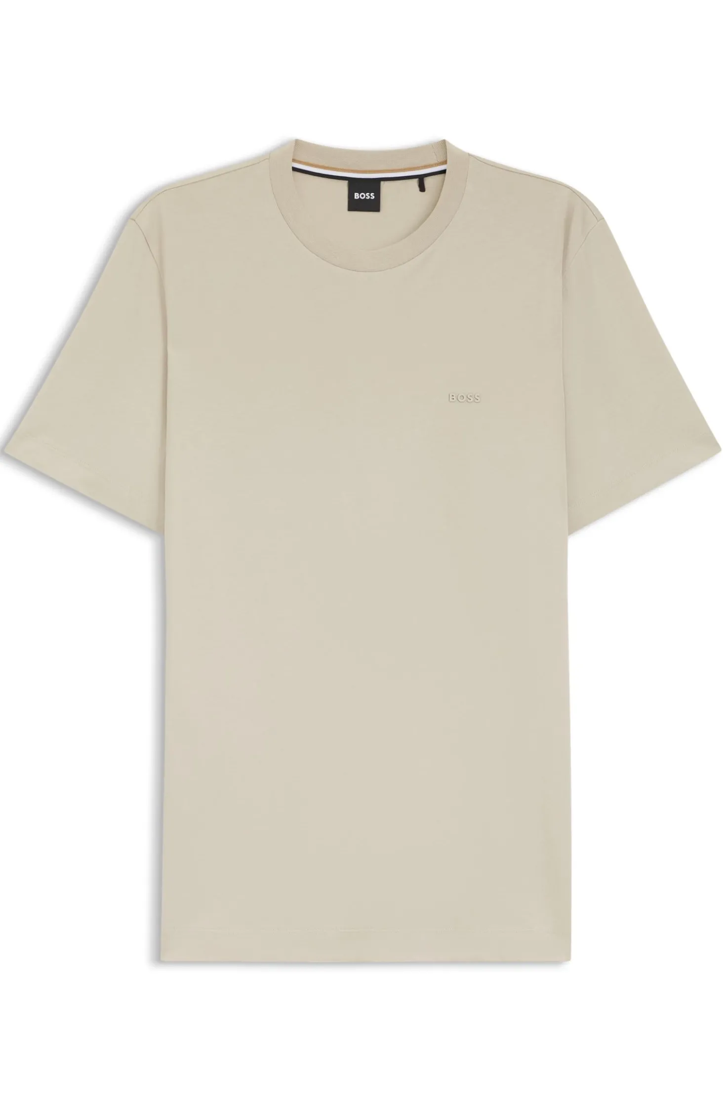 Cotton-jersey T-shirt with logo detail