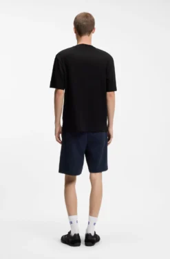 Cotton-jersey T-shirt with logo artwork