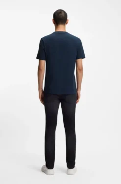 Cotton-jersey T-shirt with logo print