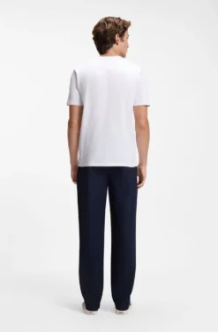 Cotton-jersey T-shirt with logo patch