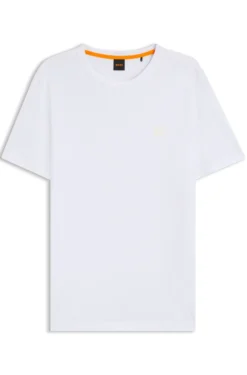 Cotton-jersey T-shirt with logo patch
