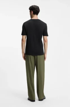 Cotton-jersey T-shirt with logo print