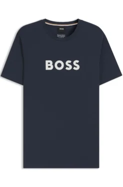 Cotton-jersey T-shirt with logo print