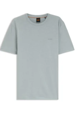 Cotton-jersey T-shirt with logo detail