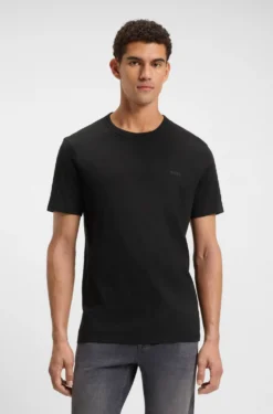 Cotton-jersey T-shirt with logo detail