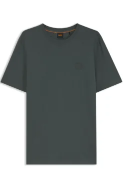 Cotton-jersey T-shirt with logo patch