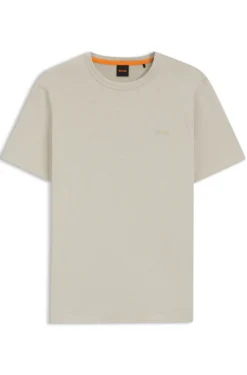 Cotton-jersey T-shirt with logo detail