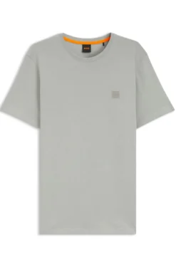 Cotton-jersey T-shirt with logo patch