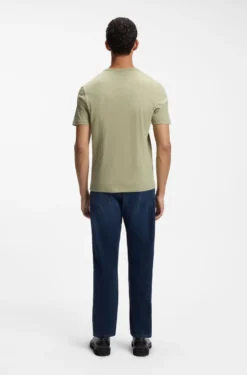 Cotton-jersey T-shirt with logo detail