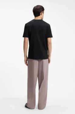 Cotton-jersey T-shirt with spaced-out logo