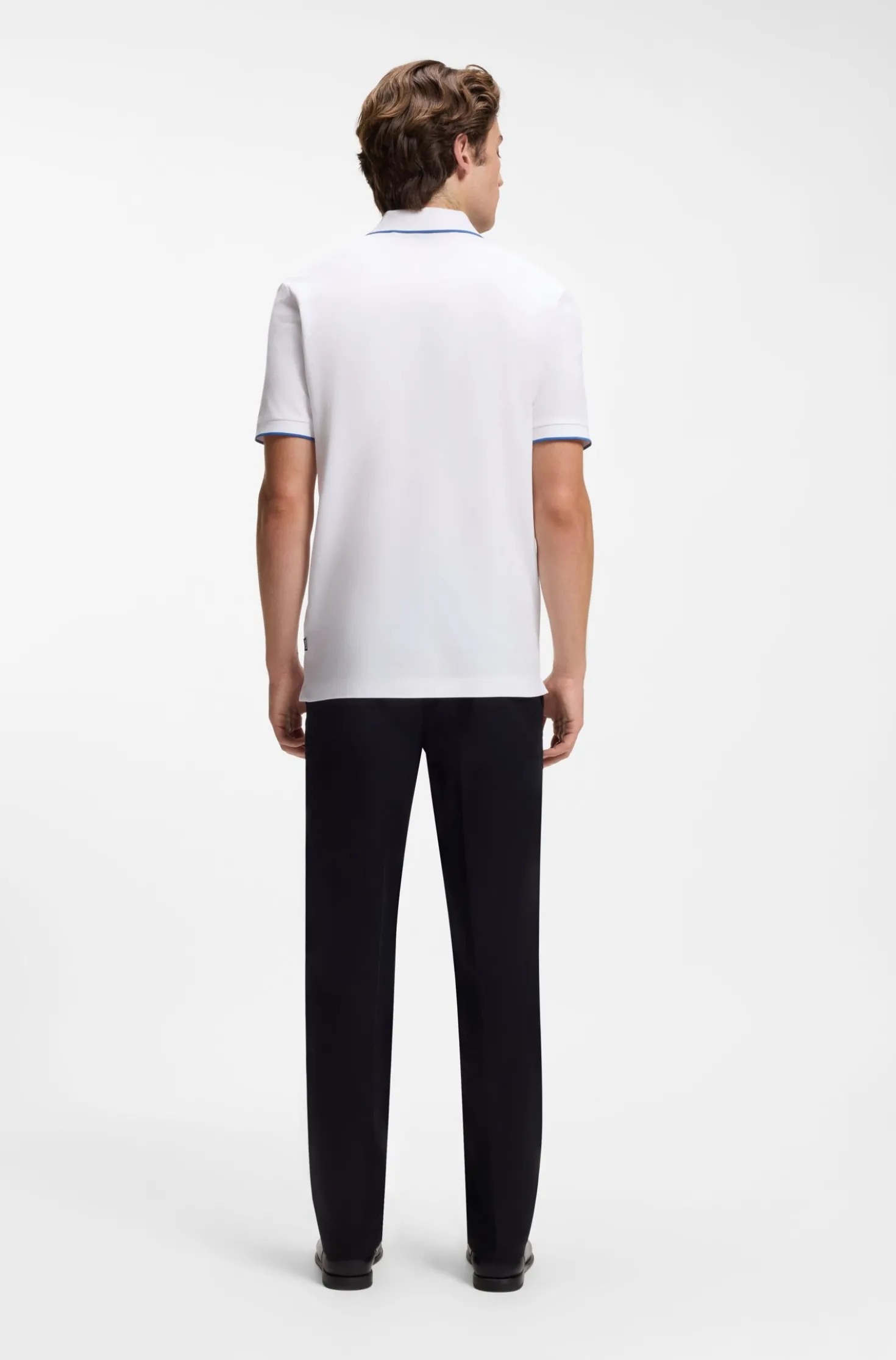 Cotton-piqué polo shirt with embroidered logo