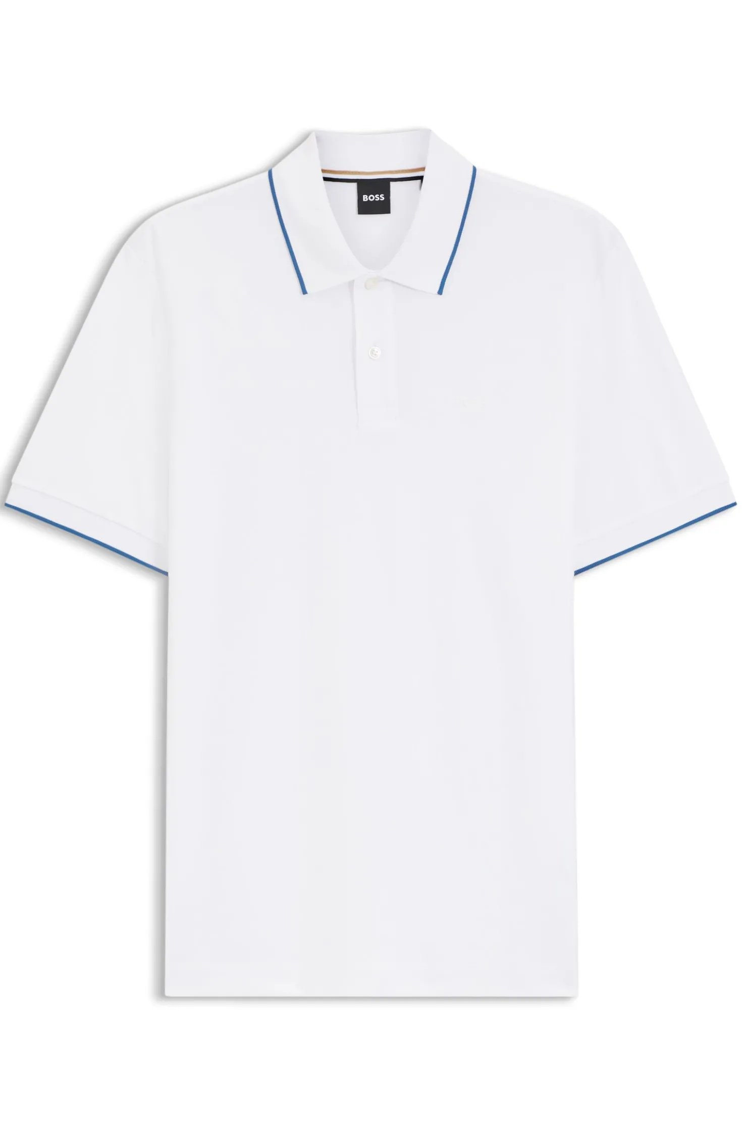 Cotton-piqué polo shirt with embroidered logo