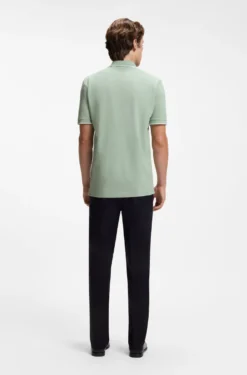 Cotton-piqué polo shirt with embroidered logo