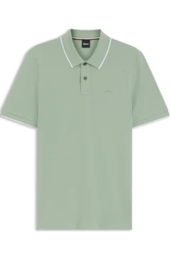 Cotton-piqué polo shirt with embroidered logo