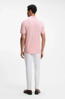 Cotton-piqué polo shirt with embroidered logo