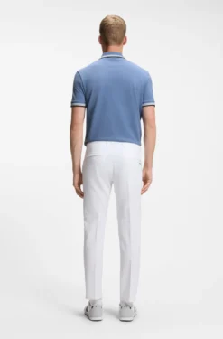 Cotton piqué polo shirt with logo details