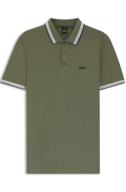 Cotton piqué polo shirt with logo details
