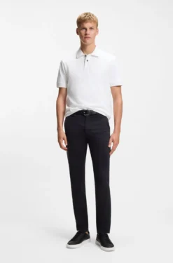 Cotton-piqué polo shirt with logo detail