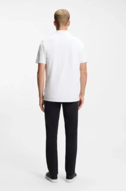 Cotton-piqué polo shirt with logo detail