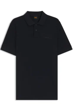 Cotton-piqué polo shirt with logo detail