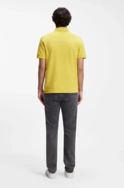 Cotton-piqué polo shirt with logo detail