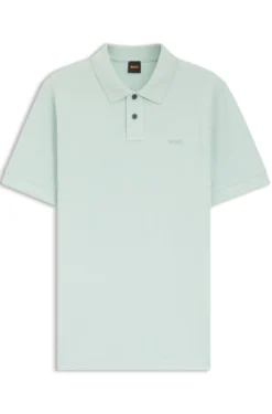 Cotton-piqué polo shirt with logo detail
