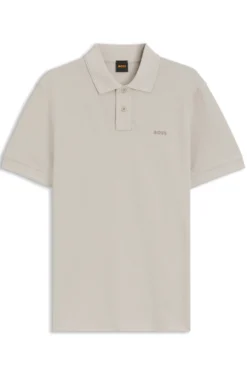 Cotton-piqué polo shirt with logo detail