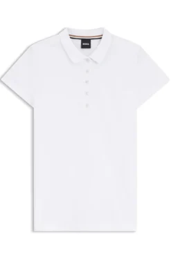 Cotton-piqué polo shirt with logo detail