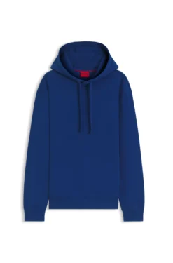 Cotton-terry hoodie with logo print