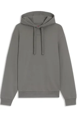 Cotton-terry hoodie with logo print