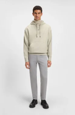 Cotton-terry hoodie with logo print