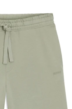 Cotton-terry shorts with logo print