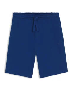 Cotton-terry shorts with logo print