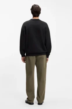 Cotton-terry sweatshirt with gradient logo